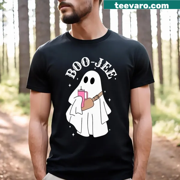 Cute Halloween T-shirt with ghost design for spooky season
