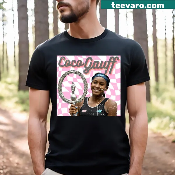 Motivational t-shirt celebrating Coco Gauff and winning spirit