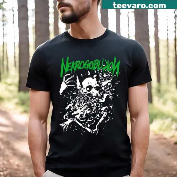Nekrogoblikon I Love This t-shirt with goblin graphic and bold text