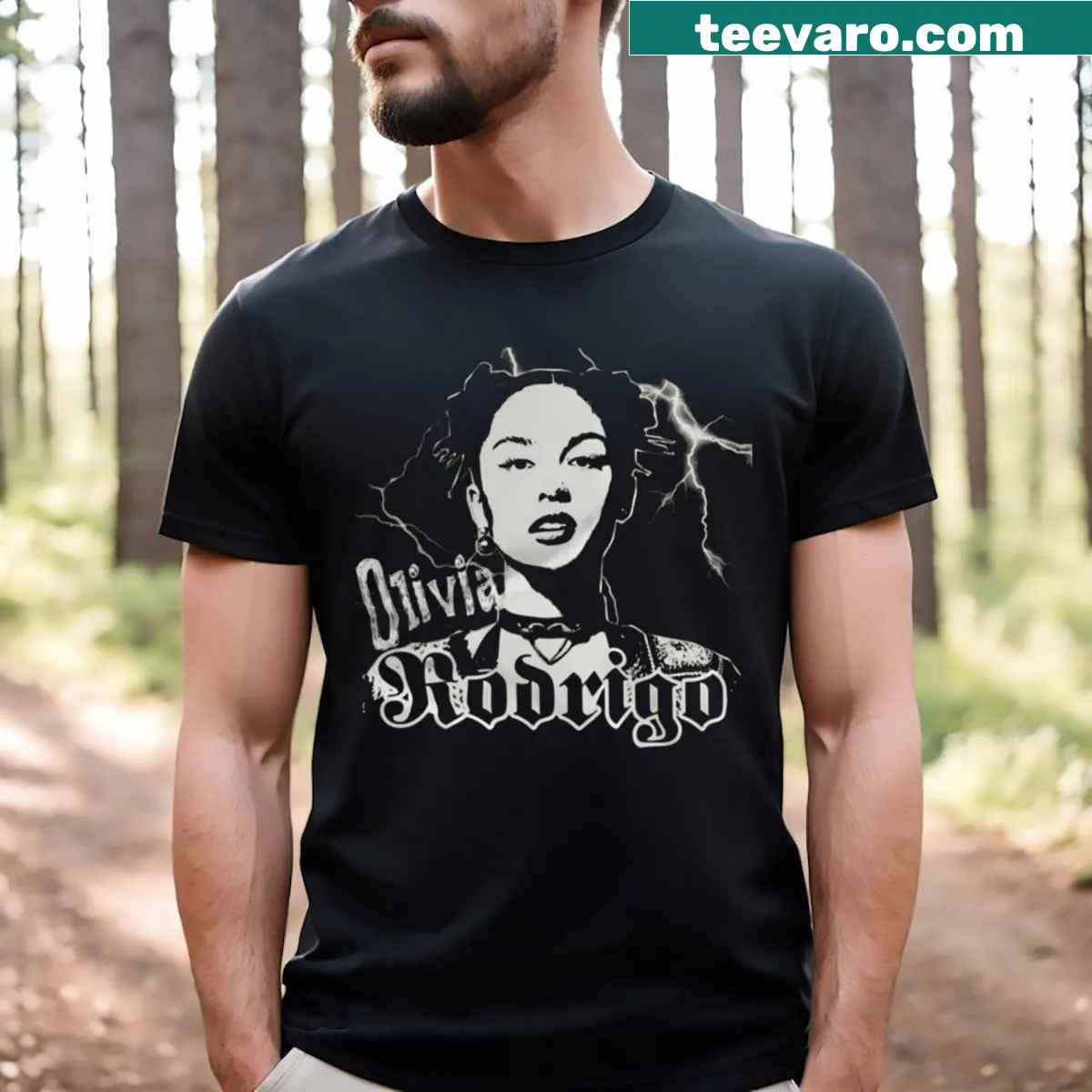 Vintage Olivia World Tour 2024 t-shirt featuring retro design — on a men's t-shirt