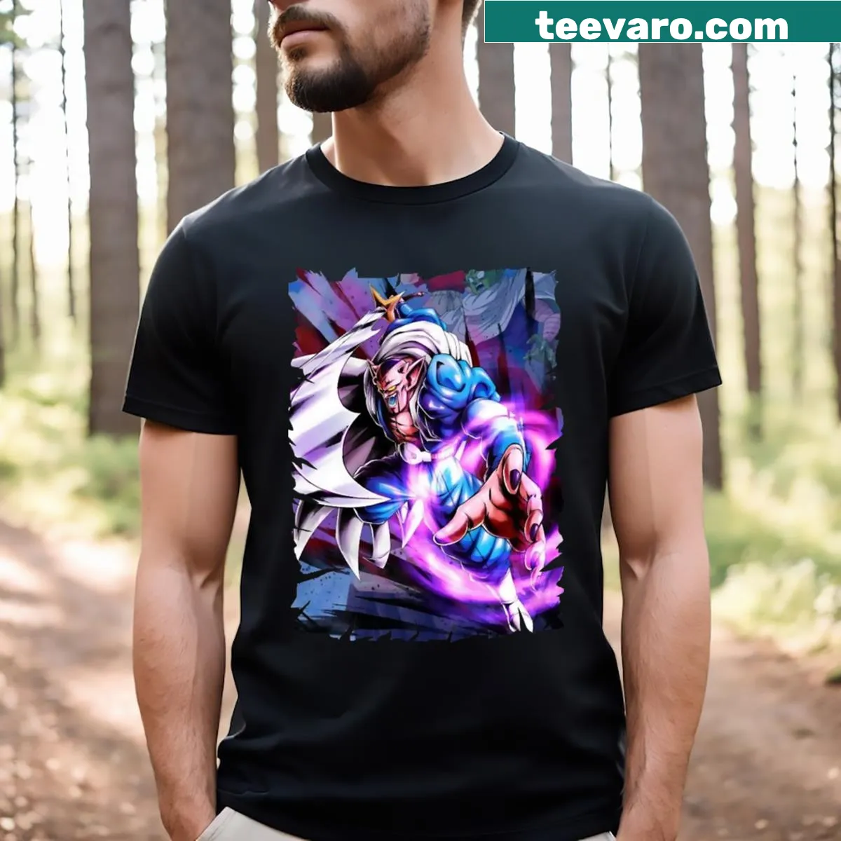 Dabura character graphic design on an anime T-shirt — on a men's t-shirt