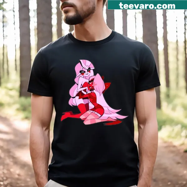 Illustrative t-shirt featuring Charlie from Hazbin Hotel