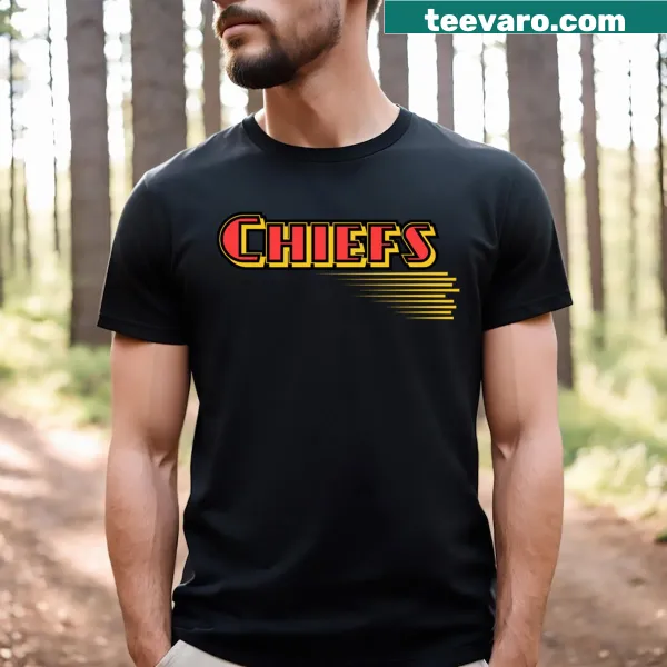 Retro graphic T-shirt celebrating the Kansas City Chiefs.