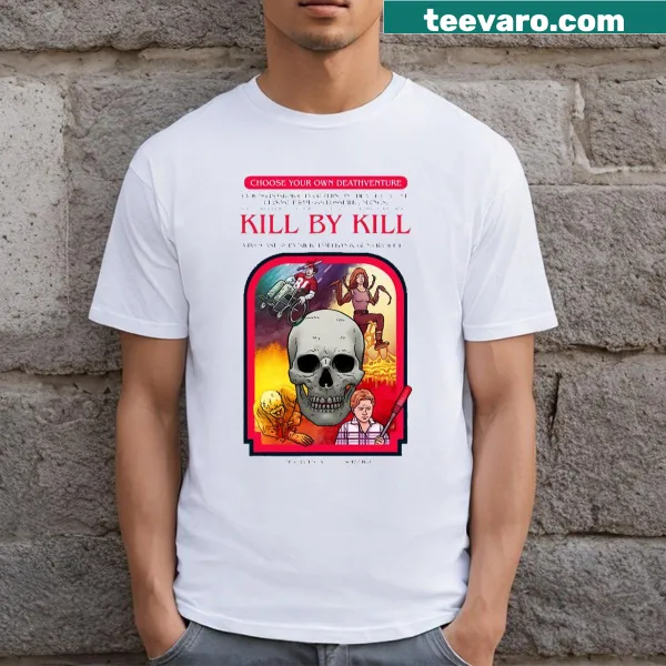 Playful text design of Choose Your Own Deathventure T-shirt