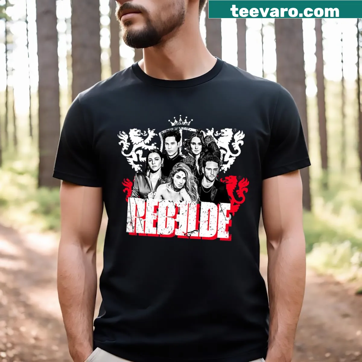 Concert T-shirt for RBD Rebelde Tour 2023 fans — on a men's t-shirt