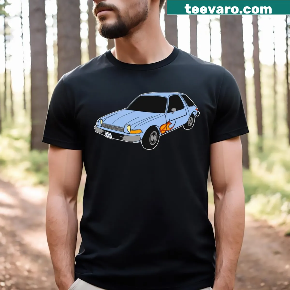 Classic Wayne's World T-shirt with iconic quotes and imagery — on a men's t-shirt
