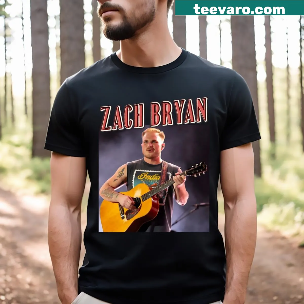 Inspirational T-shirt featuring a meaningful quote from Zach Bryan — on a men's t-shirt