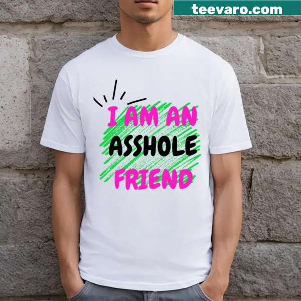 Edgy T-shirt for men featuring humorous text