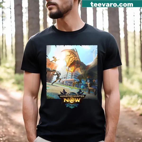 Graphic T-shirt depicting Rathalos from Monster Hunter game