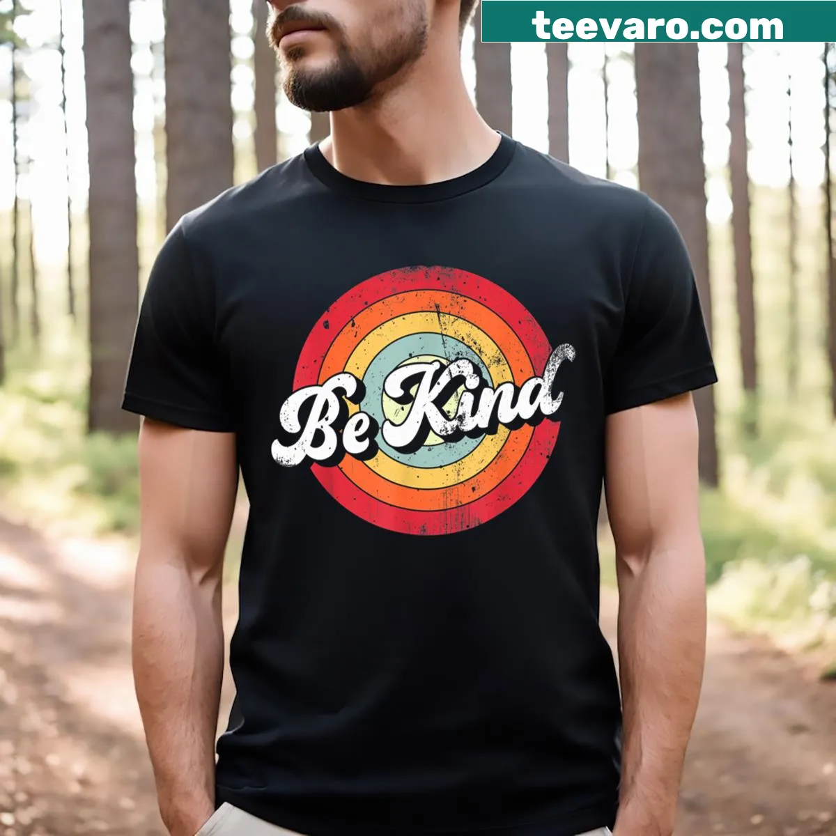 Unity Day t-shirt promoting kindness and anti-bullying for teachers. — on a men's t-shirt
