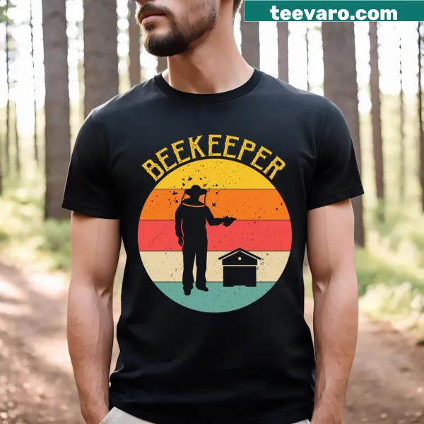 Cute beekeeping t-shirt with playful bee illustrations