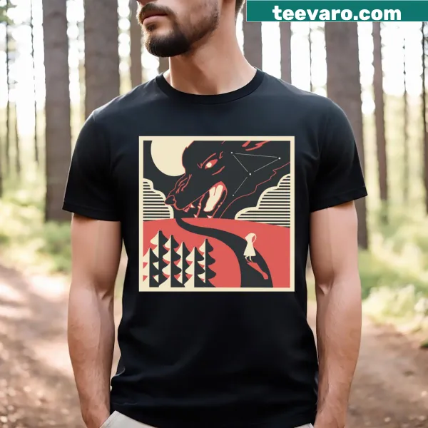 T-shirt featuring Little Red Riding Hood illustration