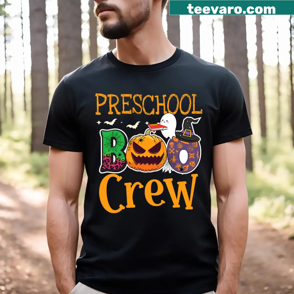 Cute Halloween shirt for preschool teachers and students — on a men's t-shirt