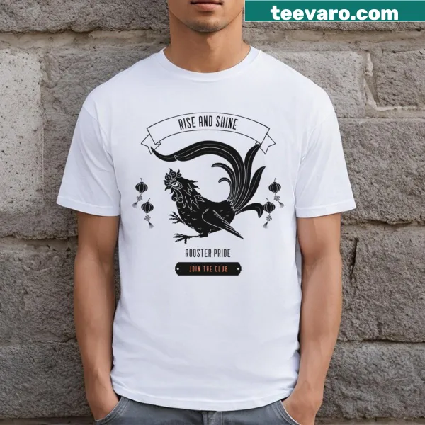 Illustrated rooster portrait celebrating traditional Asian art