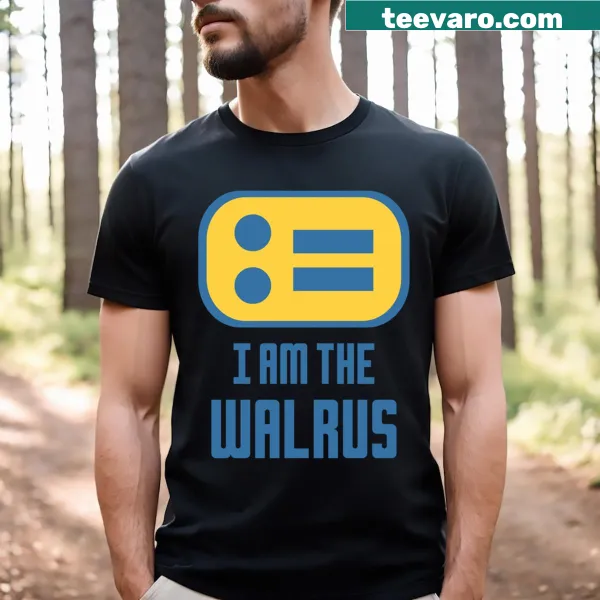 Pun-based t-shirt for programmers featuring 'I Am The Walrus'
