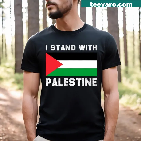 T-shirt with text I Stand With Palestine