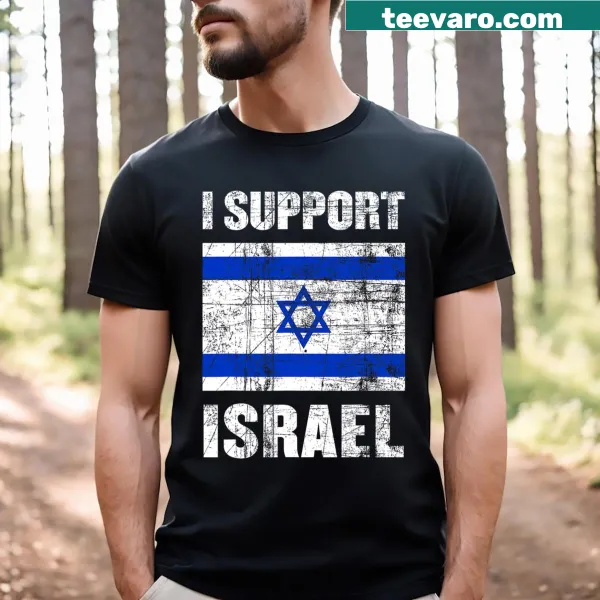 Supportive t-shirt with the text 'I Support Israel'