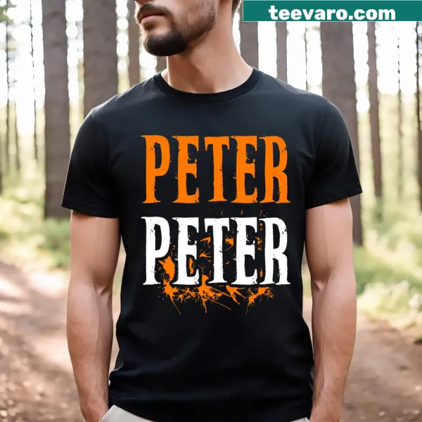 Children's Halloween shirt with 'Peter Pumpkin Eater' text