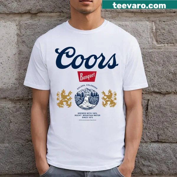Vintage Coors Banquet Beer t-shirt with Colorado graphics