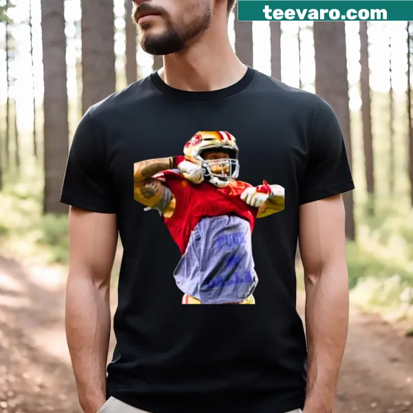 Bold text graphic T-shirt expressing dislike for Dallas with George Kittle reference