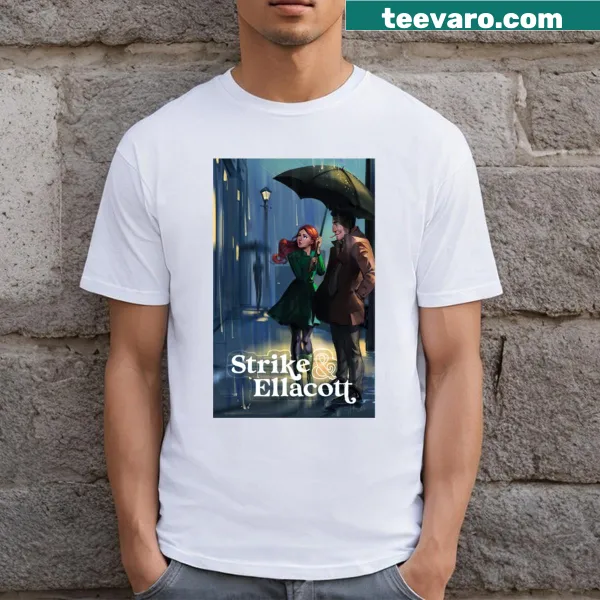 Typographic tee featuring the phrase 'Strike Ellacot'