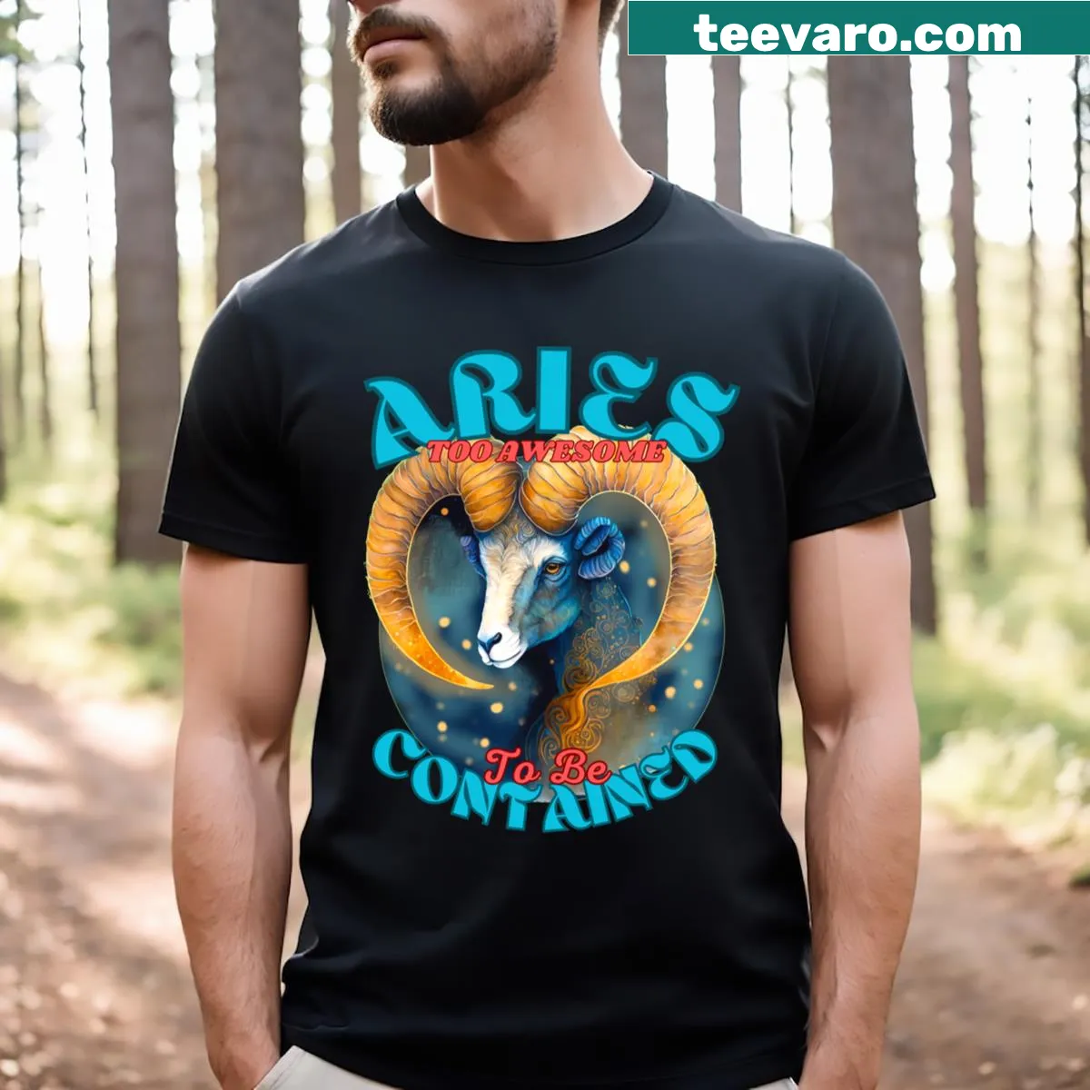 Illustrated T-shirt depicting a serene night fishing scene — on a men's t-shirt