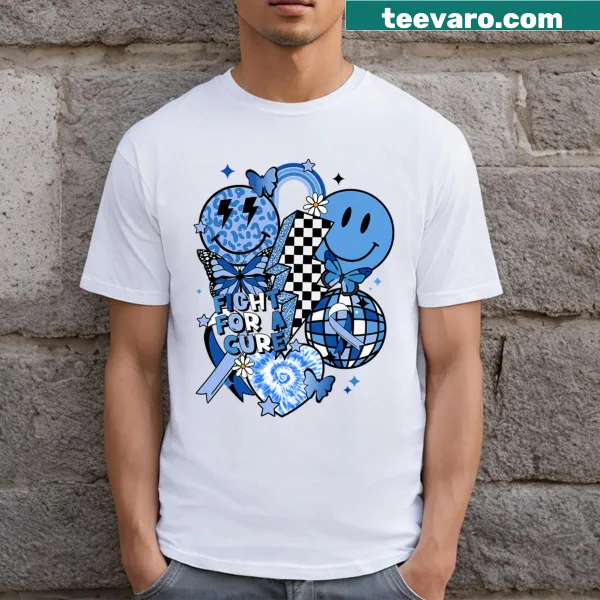 T-shirt with 'In November We Wear Blue' text for diabetes awareness