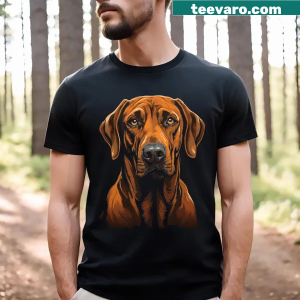 T-shirt with an illustration celebrating Rhodesian Ridgebacks