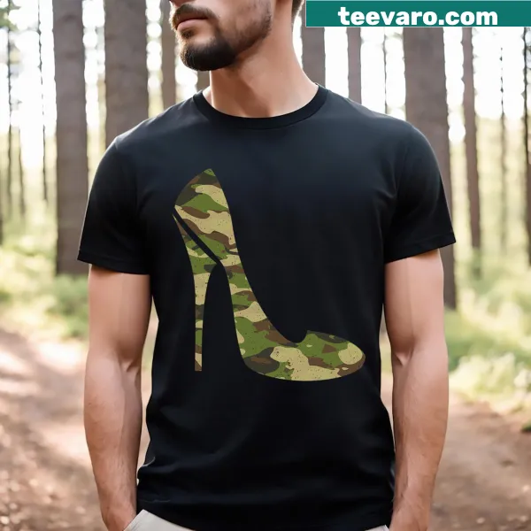 Stylish camouflage art design for girls in a fun T-shirt