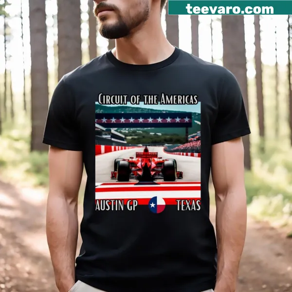 Illustrative T-shirt celebrating the Circuit of the Americas F1 event