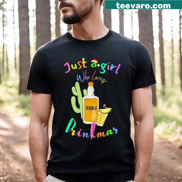 Funny T-shirt with text about loving tequila