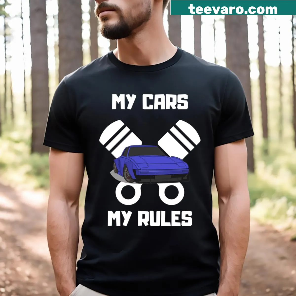 Humorous text design for mechanics on a T-shirt — on a men's t-shirt