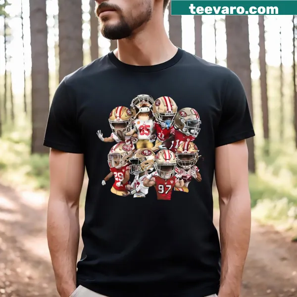 Bold Niners Squad text design on a T-shirt
