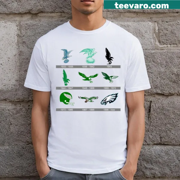 Philadelphia Eagles logo on a T-shirt