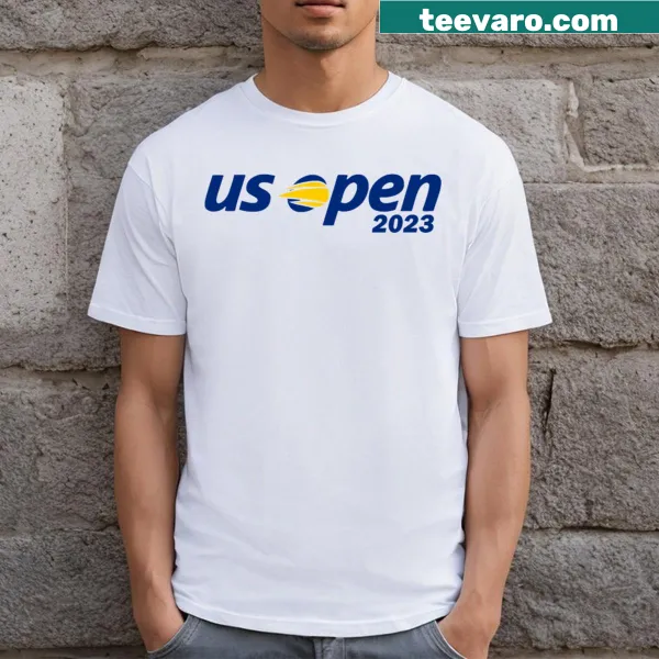 T-shirt celebrating the US Open Tennis 2023 with dynamic graphics