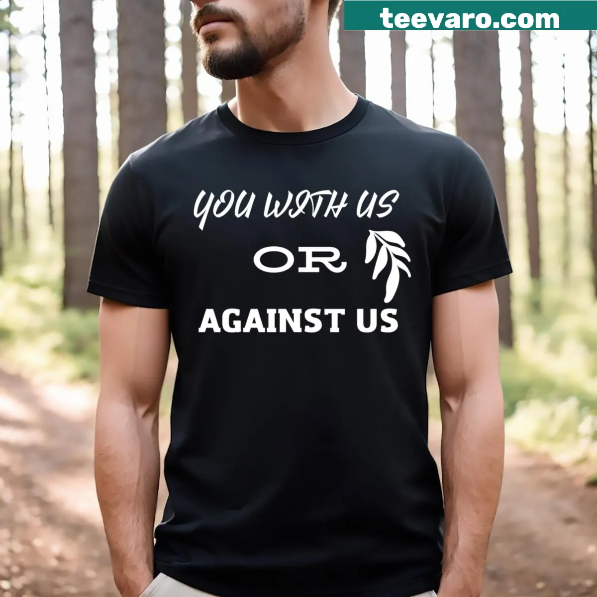 Funny sarcastic t-shirt with bold text for men — on a men's t-shirt