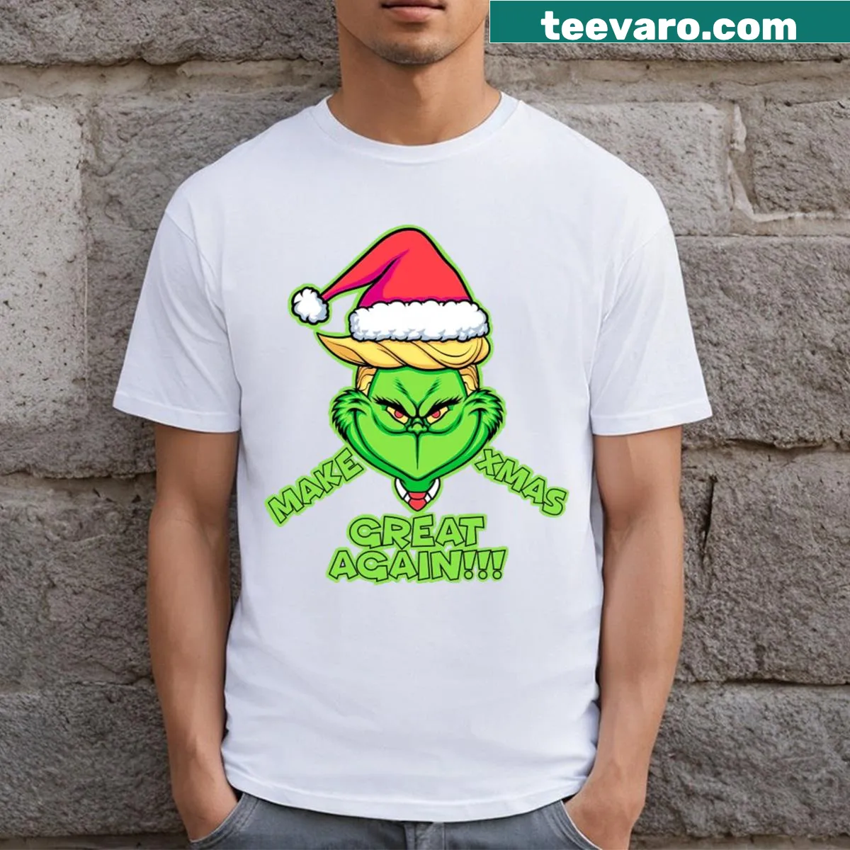 Inspirational typography T-shirt with a positive message — on a men's t-shirt