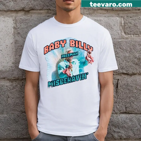 Vintage Misbehavin' Baby Billy Freeman t-shirt with playful graphic
