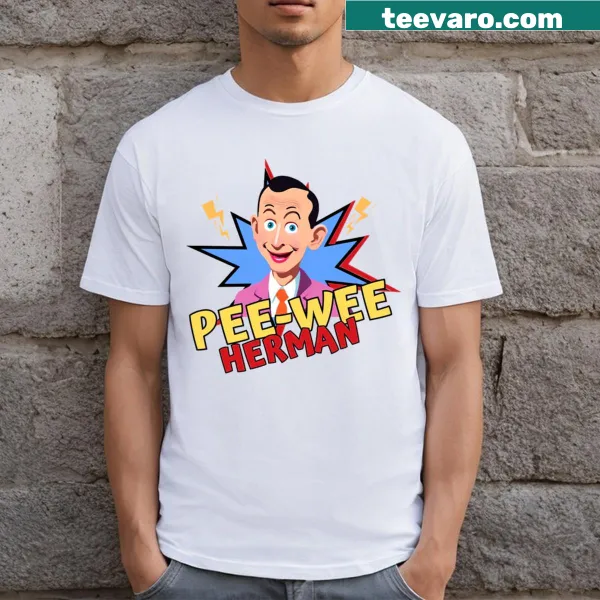 Nostalgic t-shirt featuring the character Pee Wee Herman