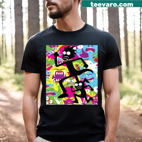 Silhouette of a sprinter on a minimalist T-shirt