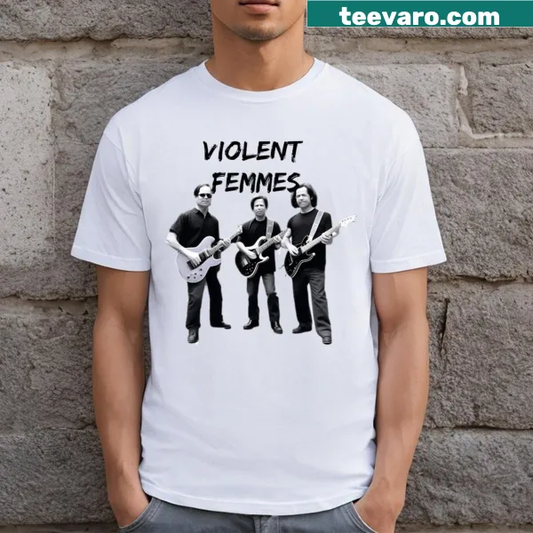 Violent Femmes t-shirt with bold band logo design