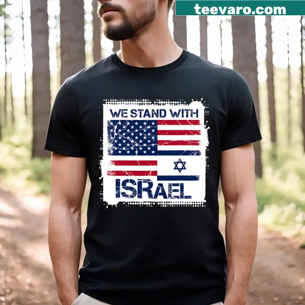 Funny We Stand With Israel t-shirt for men