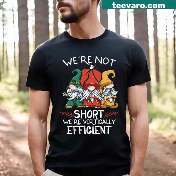 Funny garden gnome graphic on a T-shirt for gnome lovers