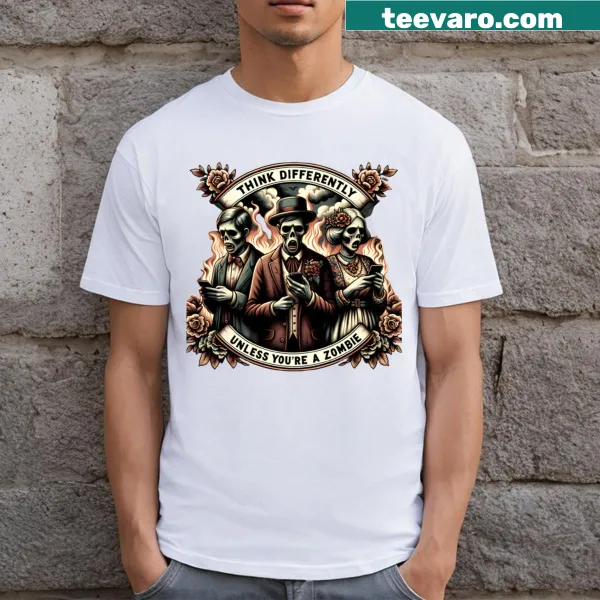 Funny retro zombie T-shirt for Halloween