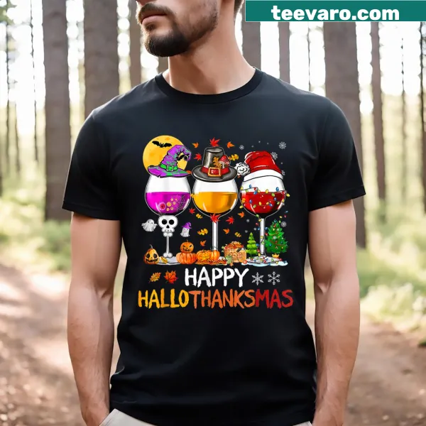 Funny holiday mashup T-shirt with festive text