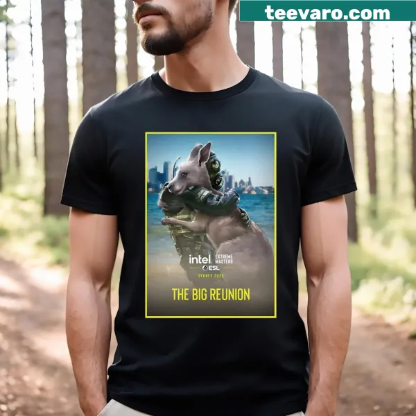 Kangaroo design T-shirt with 'Iem Sydney 2023' text