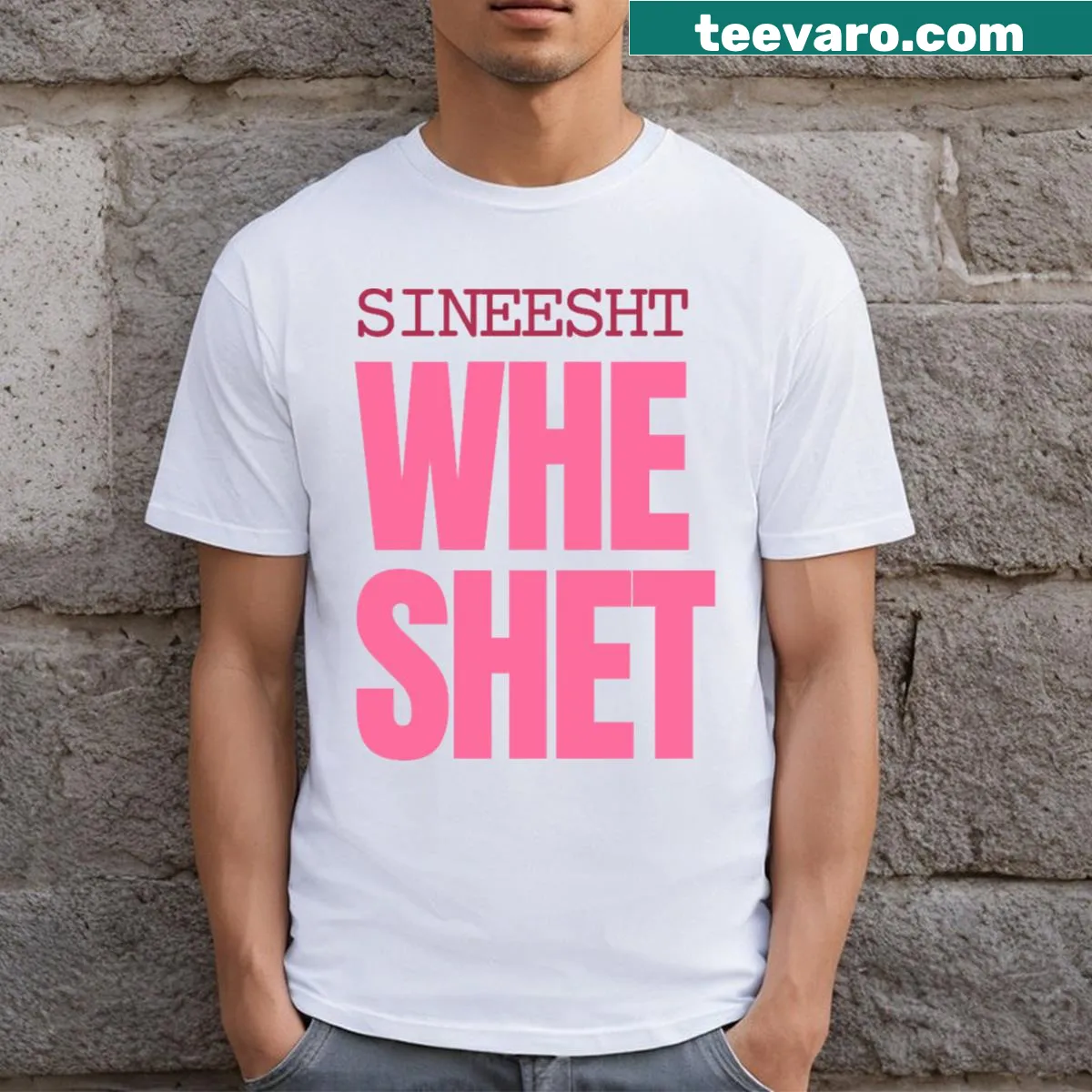 Sentimental t-shirt with 'She's My Sweet' text — on a men's t-shirt