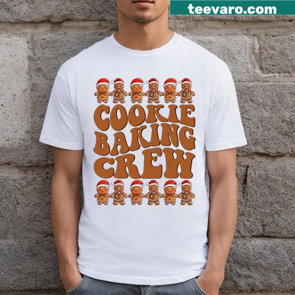 Charming gingerbread cookie graphic for baking-themed T-shirt