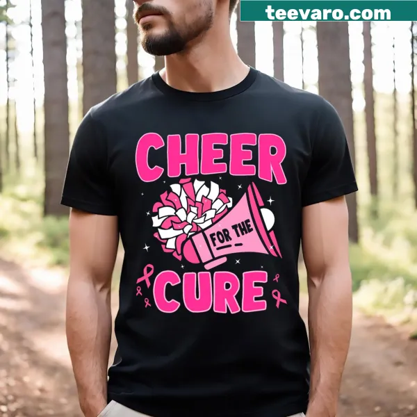 Breast cancer awareness t-shirt with pink ribbon design