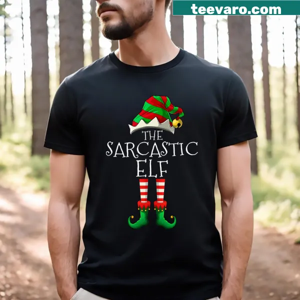 Sarcastic elf text for Christmas T-shirt